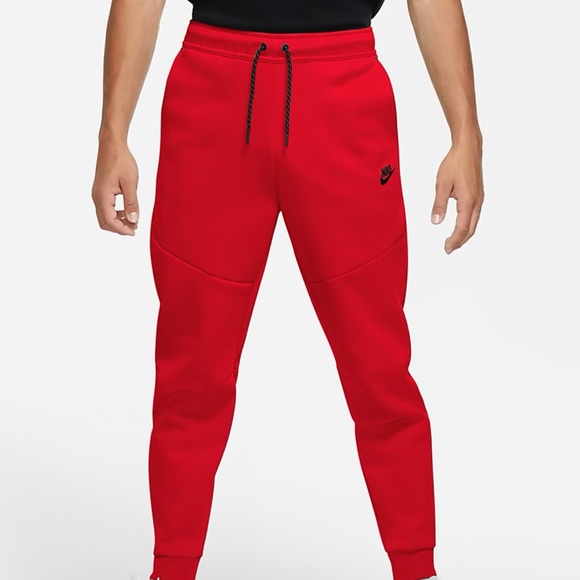 NWT NIKE TECH FLEECE RED - Picture 2 of 2